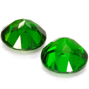 Diopside cromifero naturale verde da  ct, taglio rotondo, SI