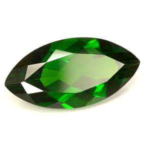 Diopside cromifero naturale verde da 3,94 ct, marchesa, VVS-VS