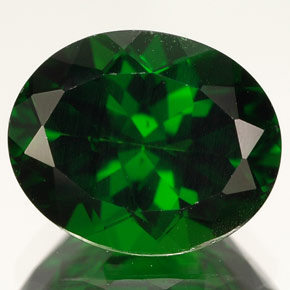 Diopside cromifero naturale verde da 4,06 ct, taglio ovale, VVS-VS