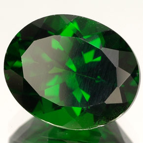 Diopside cromifero naturale verde da 4,06 ct, taglio ovale, VVS-VS