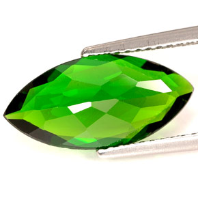 Diopside di cromo Verde naturale da 2.95 ct, Taglio marquise, VVS