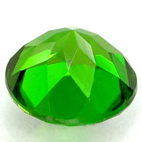 Diopside cromifero naturale verde da 0,55 ct, taglio rotondo, VS