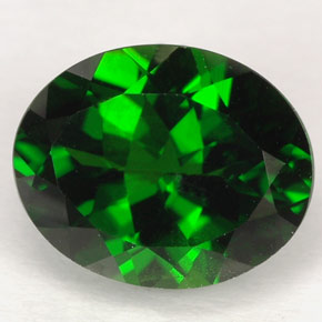 Diopside di cromo Verde naturale da 3.10 ct, Taglio ovale, VVS-VS
