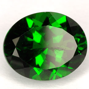 Diopside di cromo Verde naturale da 3.10 ct, Taglio ovale, VVS-VS