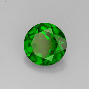 Diopside di cromo Verde naturale da 1.37 ct, Taglio rotondo, VS