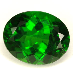 Diopside cromifero naturale verde da 2,84 ct, taglio ovale, VS-SI