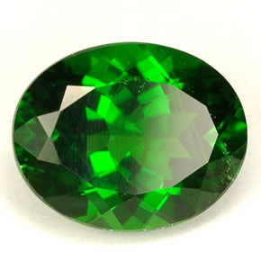 Diopside cromifero naturale verde da 2,84 ct, taglio ovale, VS-SI