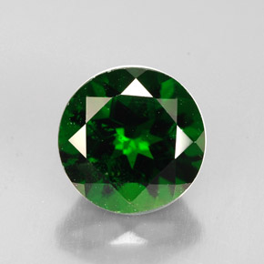 Diopside cromifero naturale verde da 2,33 ct, taglio rotondo, VS-SI