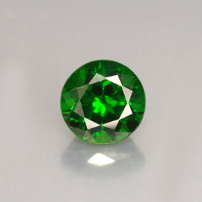Diopside di cromo Verde naturale da 1.58 ct, Taglio rotondo, VS