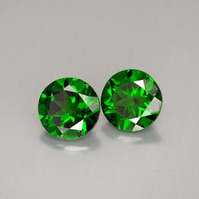 Diopside cromifero naturale verde da  ct, taglio rotondo, VS-SI