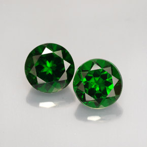 Diopside cromifero naturale verde da  ct, taglio rotondo, VS-SI