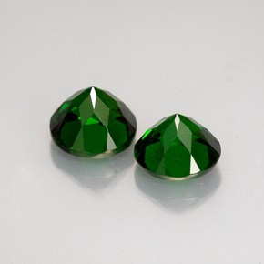 Diopside cromifero naturale verde da  ct, taglio rotondo, VS-SI