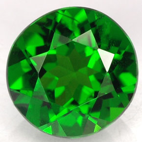 Diopside cromifero naturale verde da 1,79 ct, taglio rotondo, VS