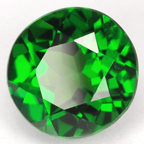 Diopside cromifero naturale verde da 1,79 ct, taglio rotondo, VS