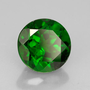 Diopside cromifero naturale verde da 1,51 ct, taglio rotondo, SI