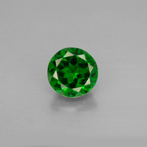 Diopside di cromo Verde naturale da 1.46 ct, Taglio rotondo, VS-SI