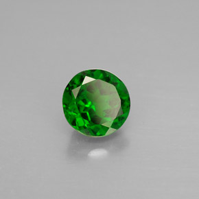 Diopside di cromo Verde naturale da 1.46 ct, Taglio rotondo, VS-SI
