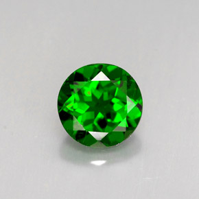 Diopside di cromo Verde naturale da 1.47 ct, Taglio rotondo, VS-SI