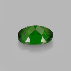 Diopside cromifero naturale verde da 0,89 ct, taglio ovale, VS