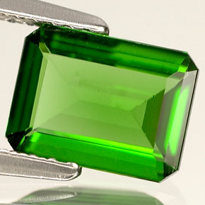 Diopside di cromo Verde naturale da 1.14 ct, Taglio smeraldo, VS