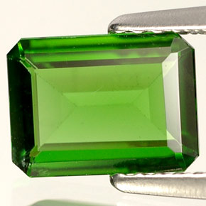 Diopside di cromo Verde naturale da 1.14 ct, Taglio smeraldo, VS