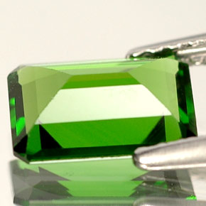 Diopside di cromo Verde naturale da 1.14 ct, Taglio smeraldo, VS
