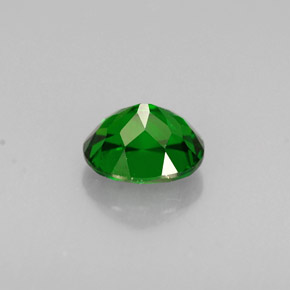 Diopside cromifero naturale verde da 0,68 ct, taglio ovale, VS
