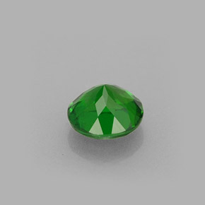 Diopside cromifero naturale verde da 0,45 ct, taglio rotondo, VS