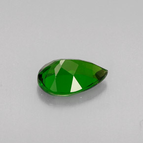 Diopside di cromo Verde naturale da 0.72 ct, Forma a pera, VVS-VS
