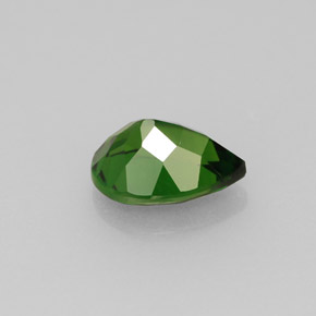 Diopside cromifero naturale verde da 0,83 ct, taglio a pera, VVS