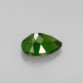 Diopside cromifero naturale verde da 0,83 ct, taglio a pera, VS
