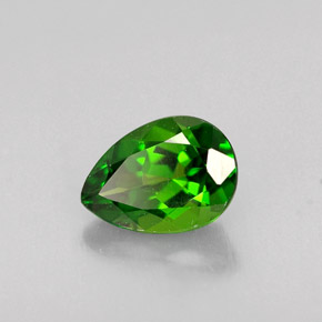 Diopside di cromo Verde naturale da 0.79 ct, Forma a pera, VVS-VS