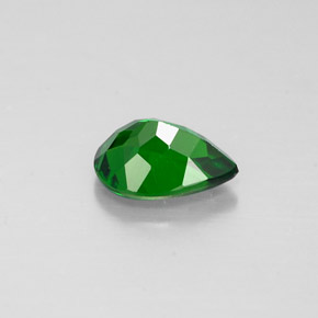 Diopside cromifero naturale verde da 0,62 ct, taglio a pera, VS