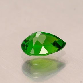 Diopside cromifero naturale verde da 0,69 ct, taglio a pera, VVS-VS