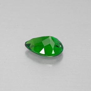 Diopside cromifero naturale verde da 0,64 ct, taglio a pera, VVS-VS