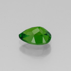 Diopside di cromo Verde naturale da 0.80 ct, Forma a pera, VVS-VS