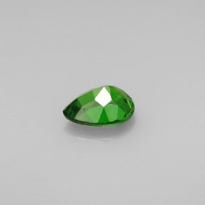 Diopside cromifero naturale verde da 0,69 ct, taglio a pera, VS