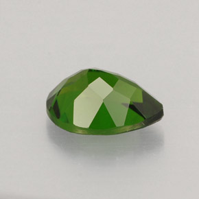 Diopside cromifero naturale verde da 0,82 ct, taglio a pera, VVS-VS