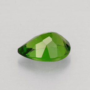 Diopside cromifero naturale verde da 0,80 ct, taglio a pera, VVS-VS