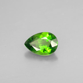 Diopside di cromo Verde naturale da 0.57 ct, Forma a pera, VVS-VS