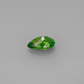 Diopside cromifero naturale verde da 0,46 ct, taglio a pera, VVS