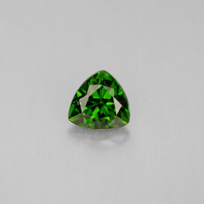 Diopside di cromo Verde naturale da 0.57 ct, Taglio trillion, VS