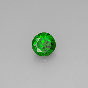 Diopside di cromo Verde naturale da 0.64 ct, Taglio rotondo, VS
