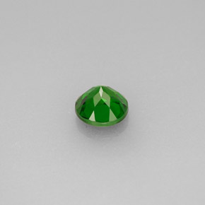 Diopside cromifero naturale verde da 0,55 ct, taglio rotondo, VVS-VS