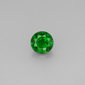 Diopside di cromo Verde naturale da 0.54 ct, Taglio rotondo, VS