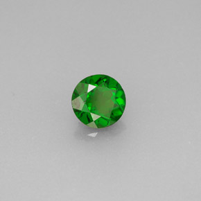 Diopside di cromo Verde naturale da 0.54 ct, Taglio rotondo, VS