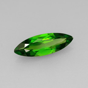 Diopside cromifero naturale verde da 0,92 ct, marchesa, VVS-VS