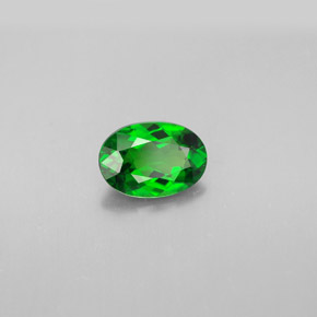 Diopside di cromo Verde naturale da 0.86 ct, Taglio ovale, VVS-VS