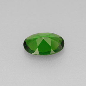 Diopside cromifero naturale verde da 0,60 ct, taglio ovale, VS