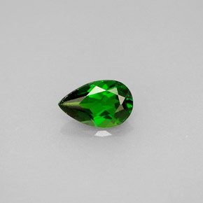 Diopside di cromo Verde naturale da 0.82 ct, Forma a pera, VS